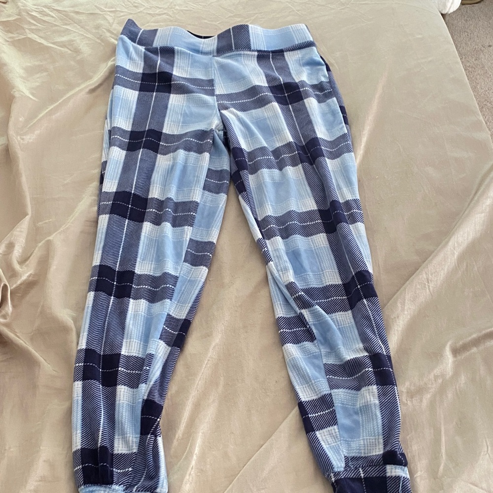 Ardene Blue and Black Plaid Pajama Pants